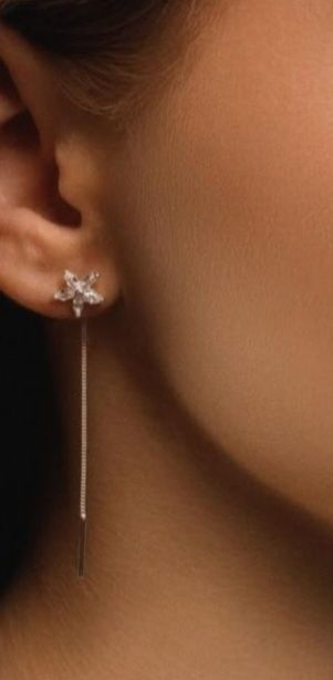 Сережки протяжки срібло