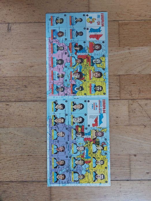 Caderneta de cromos Europa 84 - Completa
