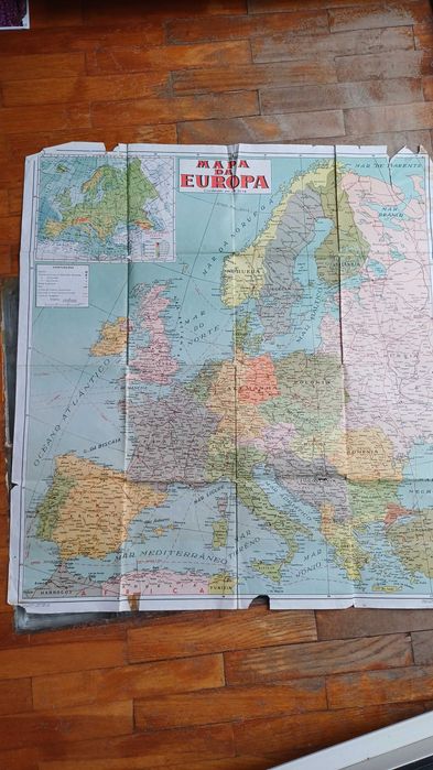 Mapa da Europa antigo