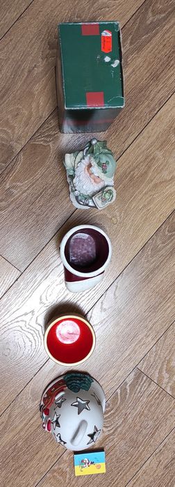 Санта Клаус чобіток новорічний дзвоник