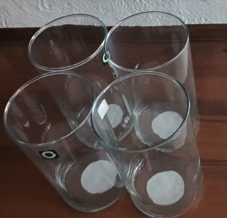 Szklane tuby wazony wys. 20 cm