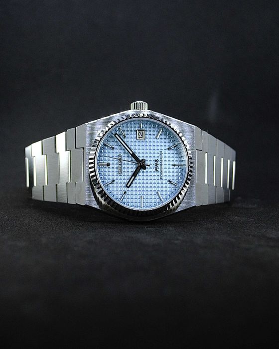Zegarek Seiko Mod PRX jasnoniebieska tarcza