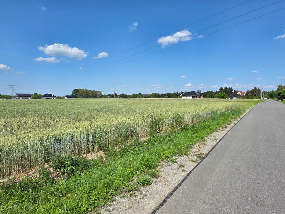 Budowlana płaska działka 25ar/prąd, woda/wydana WZ pod dom 165 m² - Widok 2