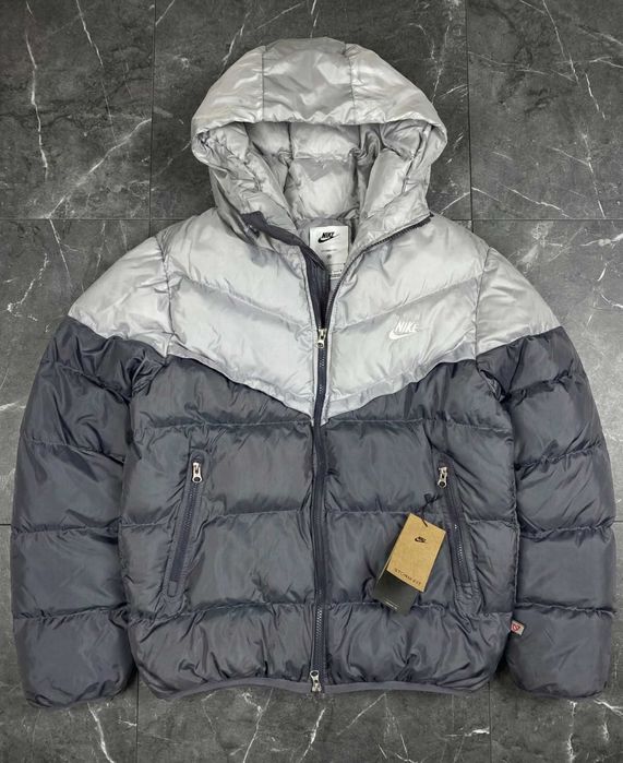 Пуховик Nike Storm-Fit сірий/S, M, L, XL, XXL/куртка зимова найк
