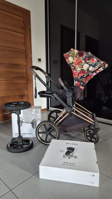 Wózek dziecięcy Cybex Platinium Priam 4w1 Gondola Spacerówka Fotelik +