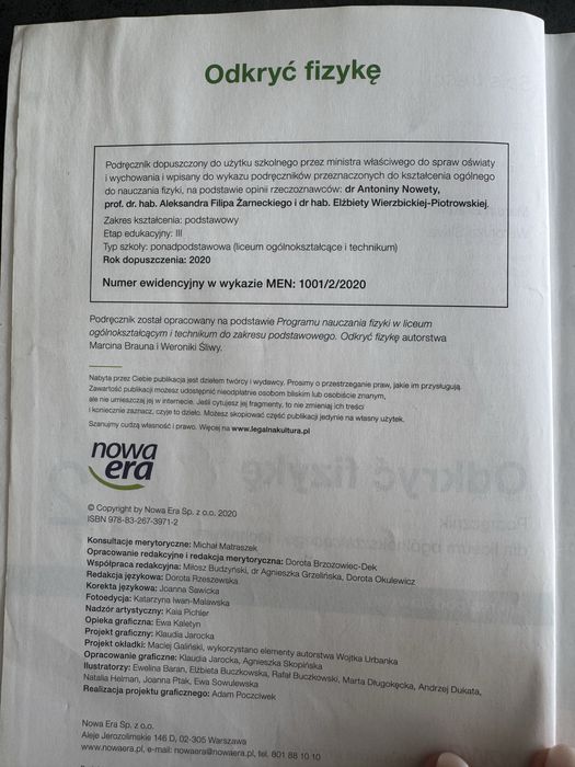 Odkryć fizykę 2, Nowa Era