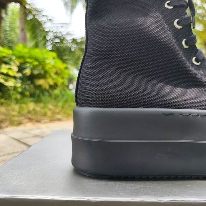 Кеди Rick Owens високі на платформі повністю чорні | кеди рік овенс кеды рик овенс кроссовки