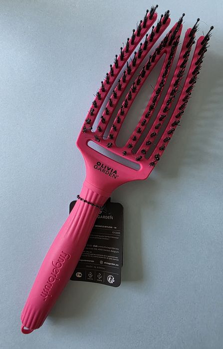 Szczotka do włosów Olivia Garden Fingerbrush różowa nowa z metką M
