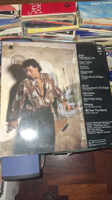 Paulo Gonzo My desire Lp com poster