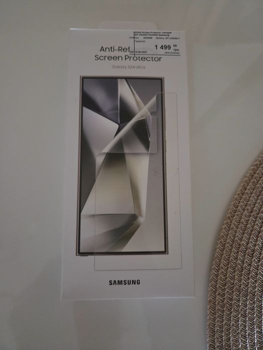 Оригінальна антиблікова плівка Samsung на s24 ultra