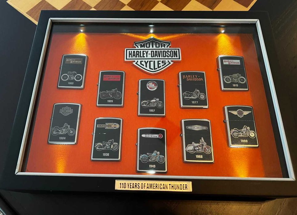 Harley davidson 10 Zippos edição limitada
