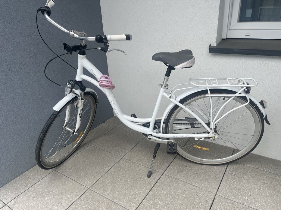 Rower miejski Storm Paris 28" 3-biegowy Shimano Nexus Biało-Różowy