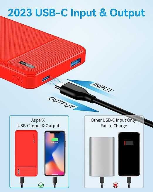 Powerbank 10000mAH czerwony