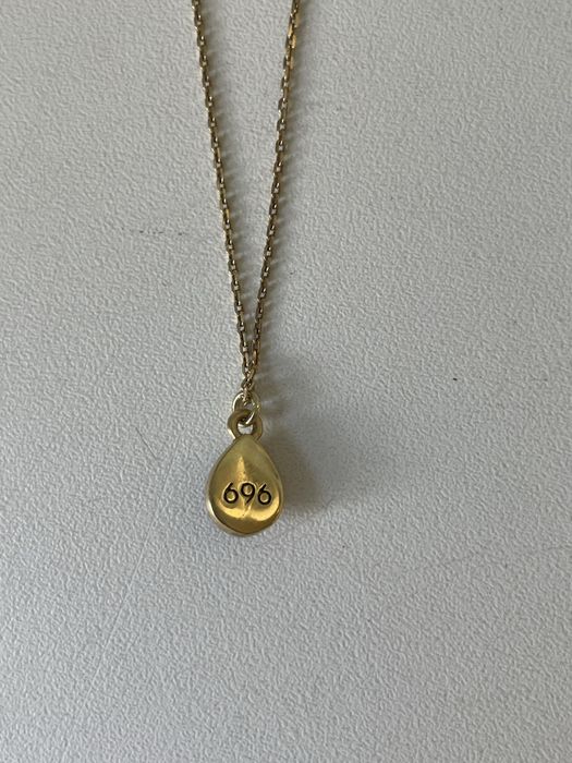 Zestaw 696 jewelry pozłacany ze Spinelem