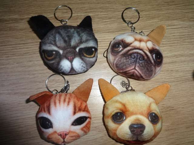 Plush Animal Keychain (New)
