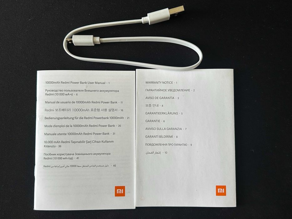 Powerbank Redmi 10000 mAh Biały – Oryginalne Pudełko, Sprawny
