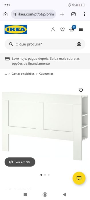 Cabeceira Brimmes Ikea