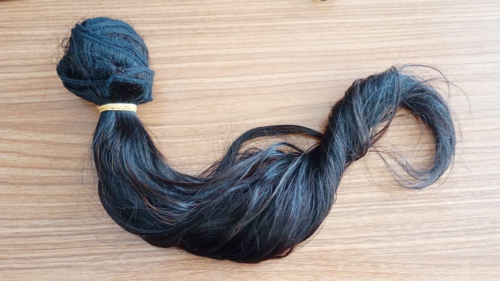 Cabelo humano verdadeiro