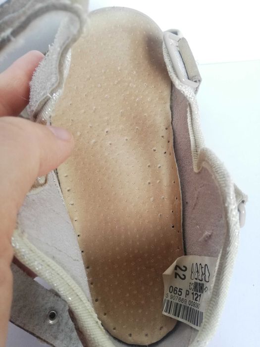 Sandały, kapcie Befado skórzane rozm 22 dla chłopca, dziewczynki