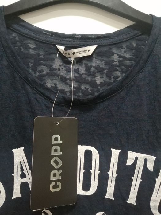 Granatowa koszulka bandito 36 Cropp Nowa z metką