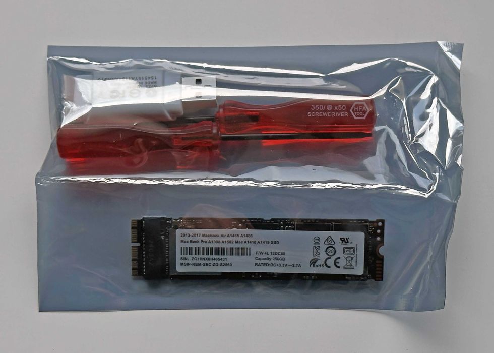 SSD 256Gb для Apple MacBook Air Pro iMac 2013-2018г PCIe Gen3*4 nvme