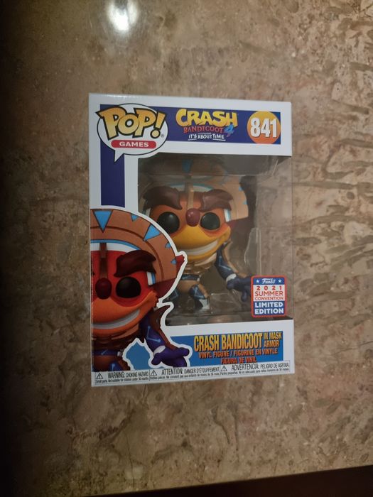 Mini Funko / Funko Pop Crash Bandicoot in mask armor
