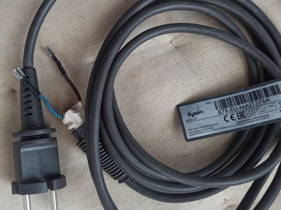 Кабель живлення фену Dyson, оригінал, розборка