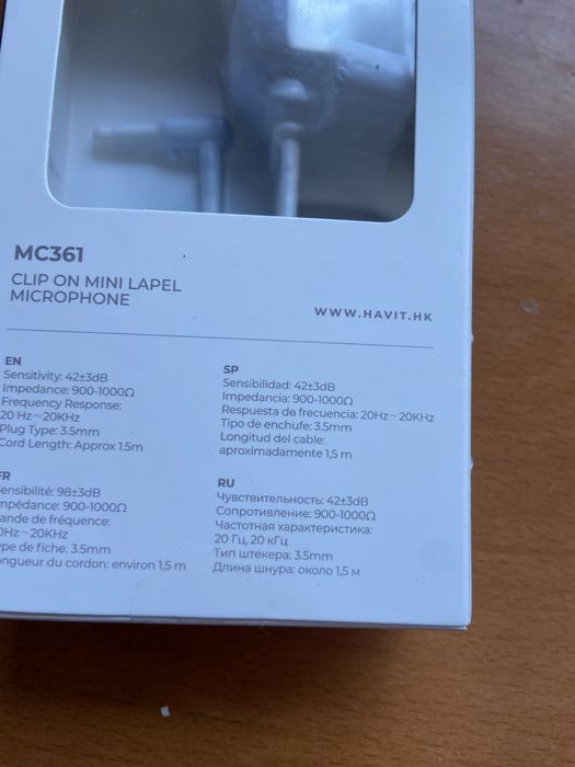 Microfone de lapela