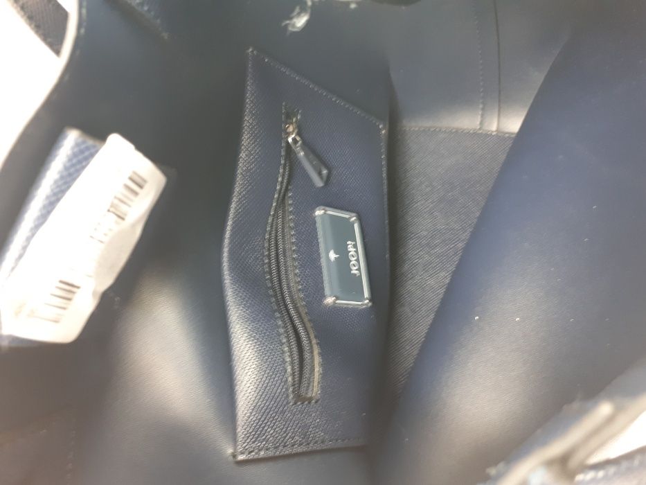 Nowa torebka JOOP! Jeans worek granatowa skóra saffiano torba