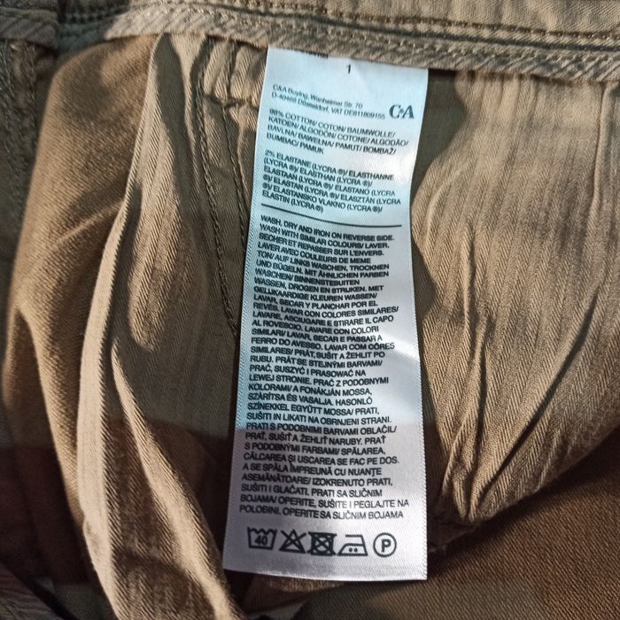 C&A  W38 L30 SLIM fit Flex On the go spodnie  długie