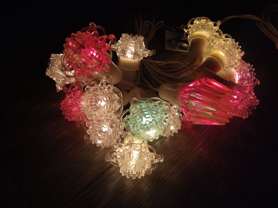 Гирлянда на ёлку винтажная