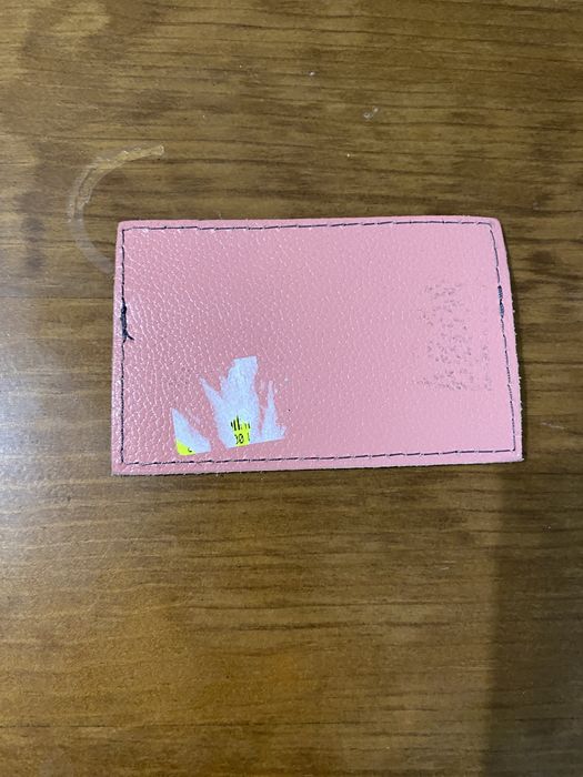 Carteira para cartão de crédito em pele genuína