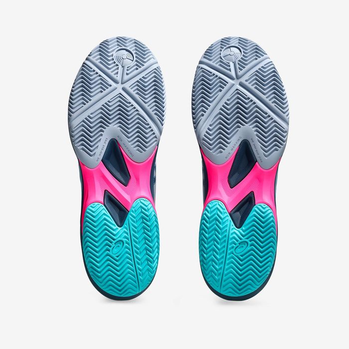 Calçado de padel homem - Asics gel game FF Cinza Azul Rosa