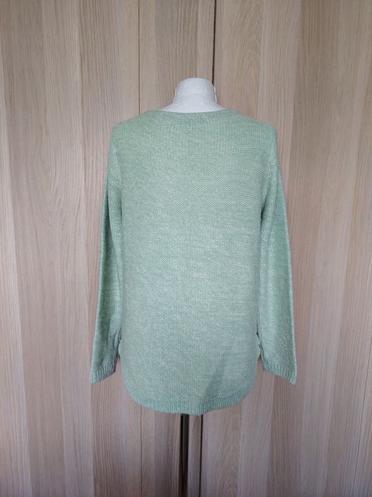 Jasnozielony pastelowy sweter damski oversize S/M/L