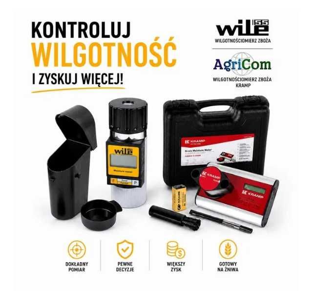 Miernik wilgotności zboża ziarna WILE 55 , KRAMP - wilgotnościomierz