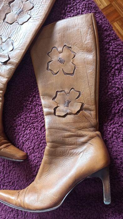 Bota senhora pele, fabrico portugues, muito originais