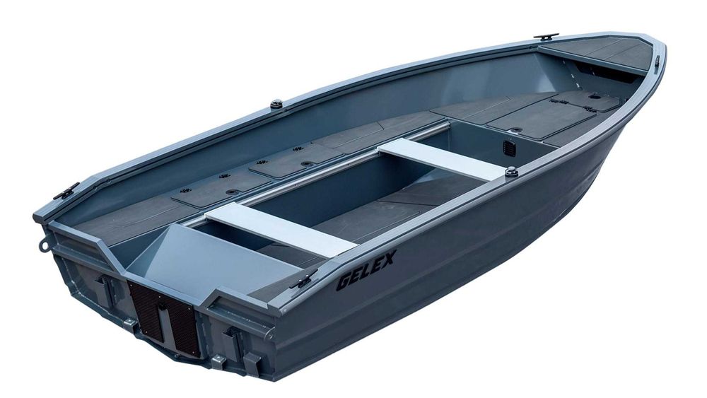 Łódź Aluminiowa Wędkarska GELEX G4 390 PODSTAWOWE WYPOSAŻENIE
