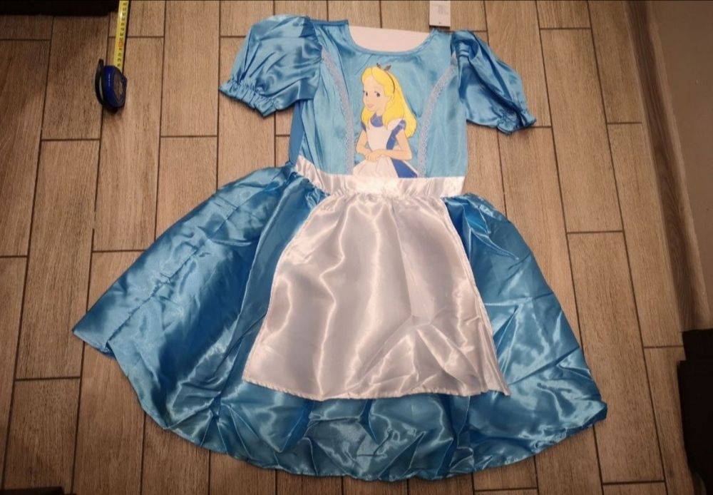 Sukienka Alicji z krainy czarów Alicja kraina Disney roz 134-140cm