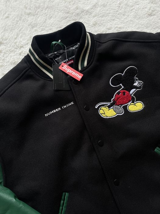 Kurtka Bomberka Supreme Number (N)ine Mickey Mouse Varsity Jacket