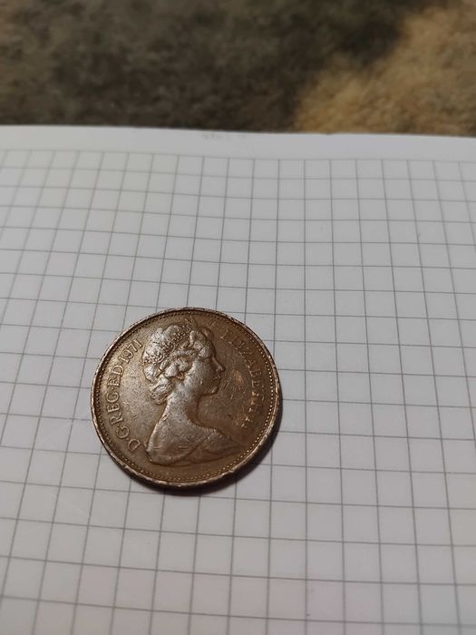 Moeda 2 Pence 1971 Elisabeth II