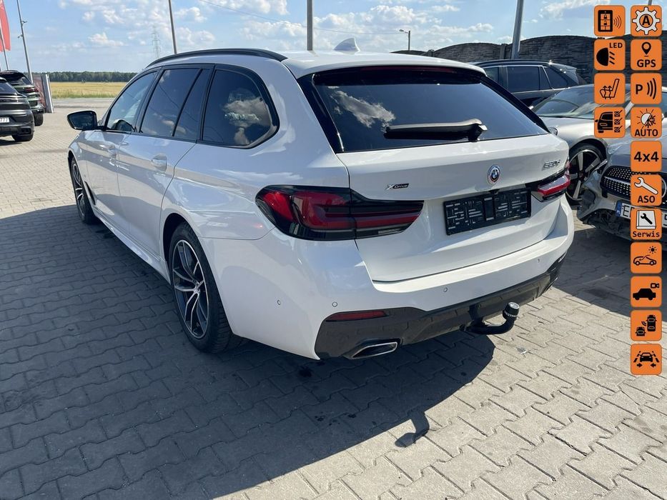 BMW Seria 5 Mpakiet XDrive mHEV Skóra Kamera Pamięć Panorama HAK 190KM