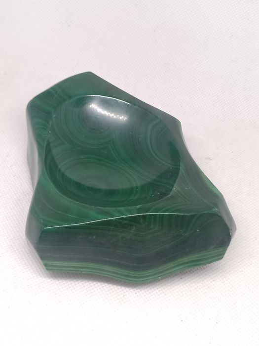 Saboneteira ou cinzeiro em pedra de Malaquite