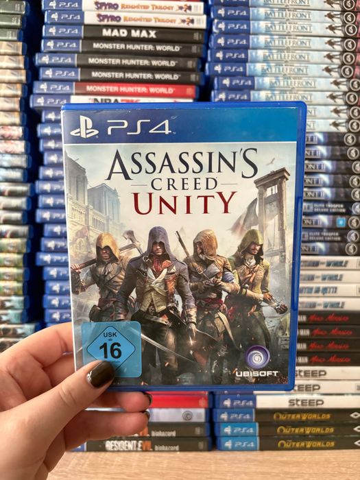Гра Assassins Creed Unity на ps4, диск з грою на пс 4, ліцензія
