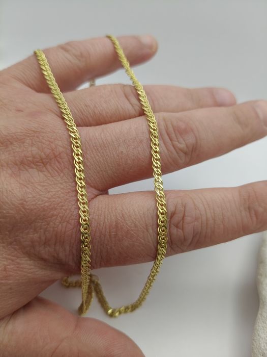 Złoty Łańcuszek Mona Lisa 45cm Pr.585 Nowy Zapraszamy