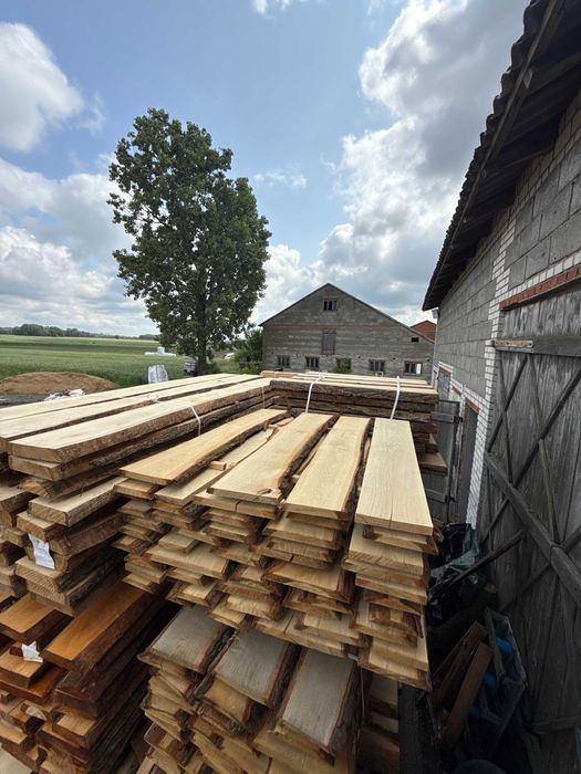 Tarcica dębowa - sucha dąb 52mm, 26mm, 2,5m, 120cm, dębina, wiąz sosna
