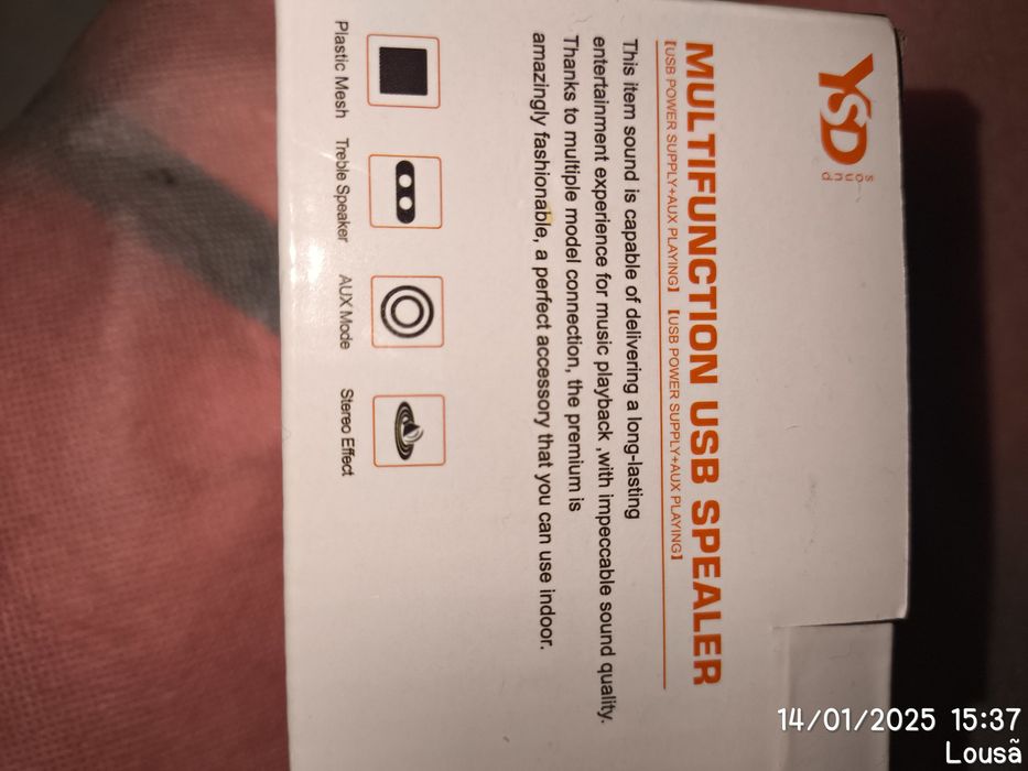 SOUNDBAR com alimentação via USB