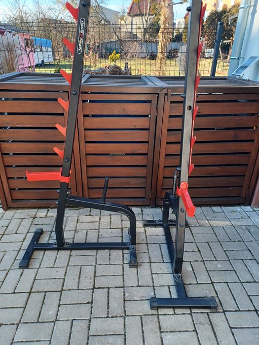 Ławka i Stojaki wielopoziomowe z asekuracją Marbo siłownia