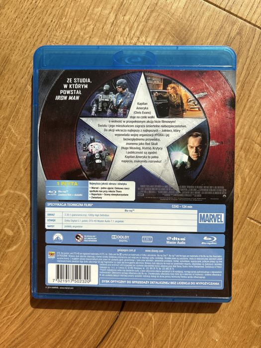 Capitan America pierwsze starcie blu ray marvel