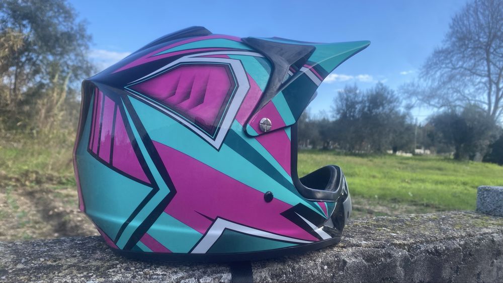 Capacete criança mini moto