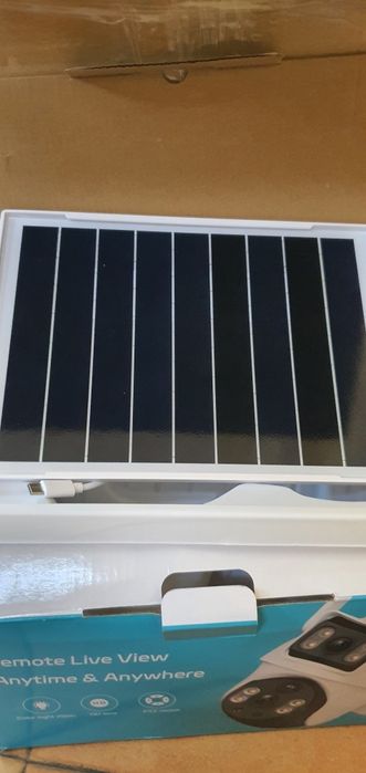 Câmara vigilância exterior solar